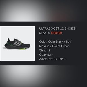Adidas UltraBoost 22’s w Brand New Inserts